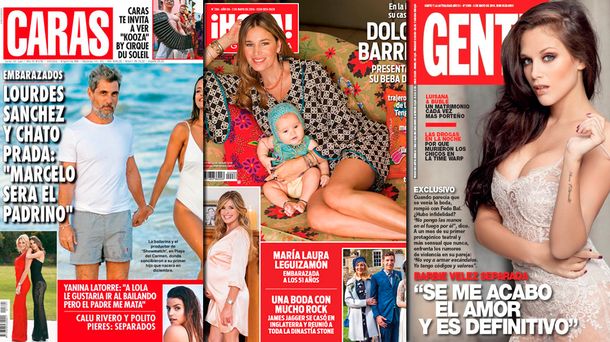 Mirá las tapas de revistas de esta semana