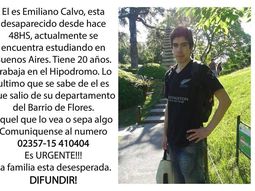 Desesperada búsqueda de un adolescente de 20 años