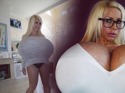 Ella es la mujer que tiene los implantes mamarios más grandes del mundo