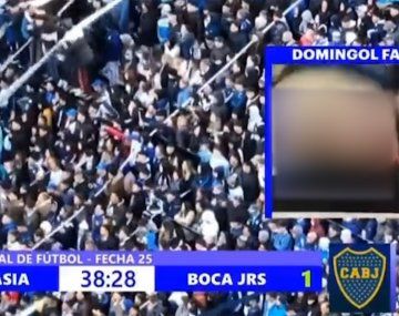 Sorpresa en vivo: un hincha de Boca se bajó los pantalones para celebrar un gol