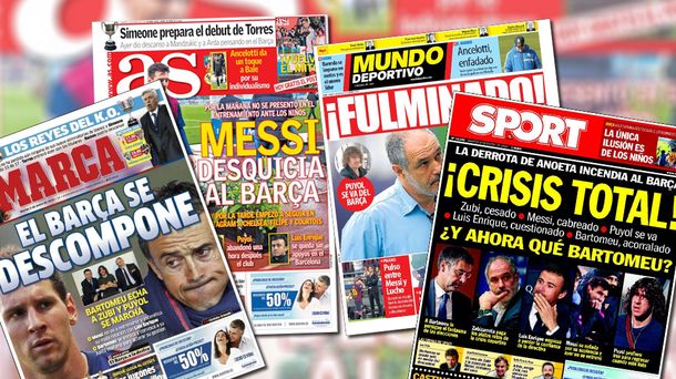 Messi vs. Luis Enrique: la prensa española ratifica la crisis y el conflicto