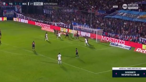 Polémica en Victoria: el gol que le anularon a Boca ante Tigre