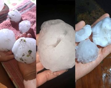 Las imágenes de la feroz tormenta en Mendoza: cayó granizo del tamaño de una mano