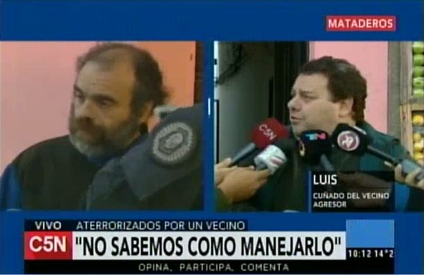 La familia del vecino violento dijo que nunca fue una persona normal