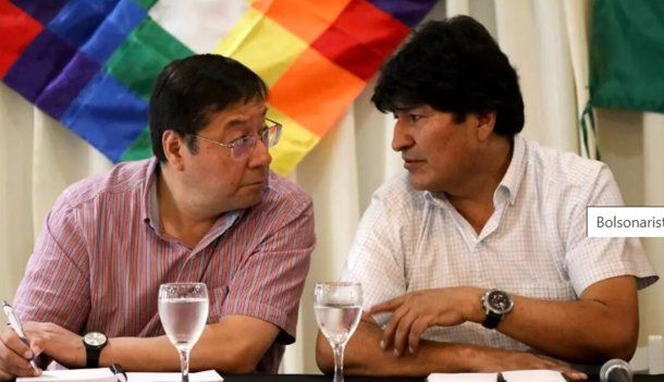 Luis Arce y Evo Morales