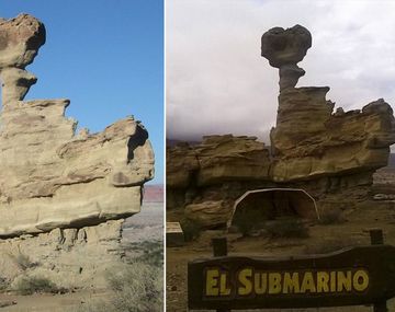 Un temporal derribó El Submarino