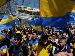 gran banderazo de boca en la previa del superclasico gran banderazo de boca en la previa del superclasico