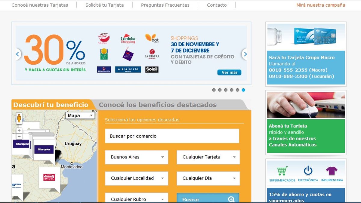 Banco Macro presenta nueva web de beneficios para clientes