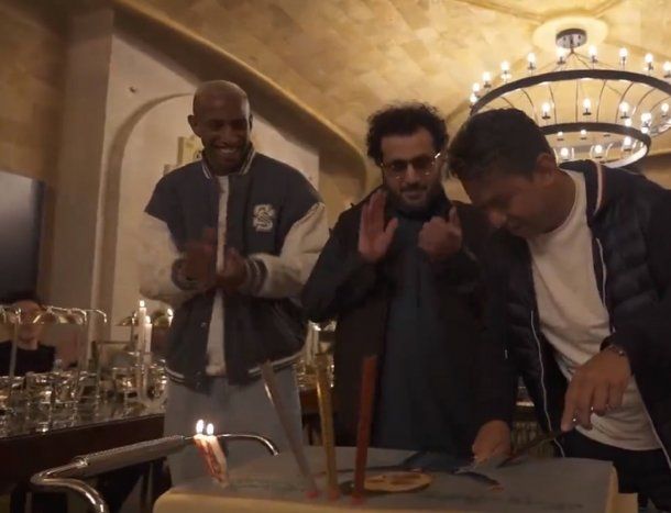El festejo de cumpleaños de Marcelo Gallardo con Cristiano Ronaldo