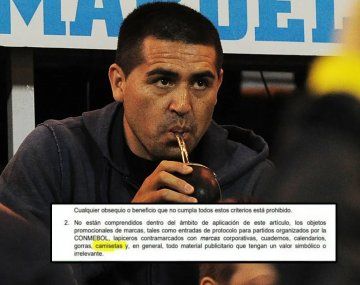 ¿Qué dice el reglamento sobre la costumbre de regalar camisetas a los árbitros?