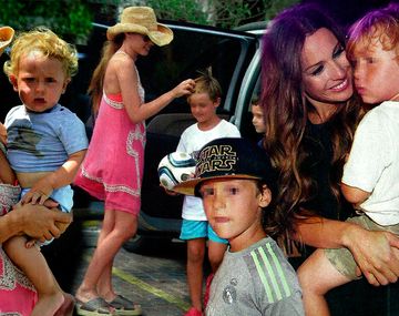 El reencuento de Pampita con sus hijos post NY