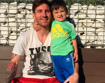 Messi y su devoción por Thiago: papá todoterreno