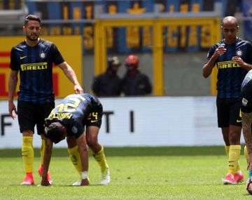La decepción de los jugadores de Inter tras la caída ante Sassuolo