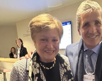 Georgieva se reunió en Davos con Caputo y destacó la acumulación de reservas