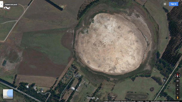 El pene dibujado en un lago seco de Australia fue encontrado en Google Maps