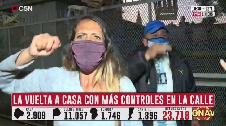 Enfurecido con Patricia Bullrich, atacó el móvil de C5N: Son todos unos cipayos