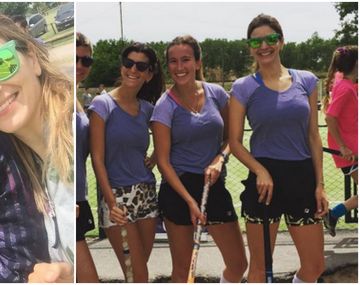 Kloosterboer arrancó hockey: foto con sus compañeras y guiño a su marido