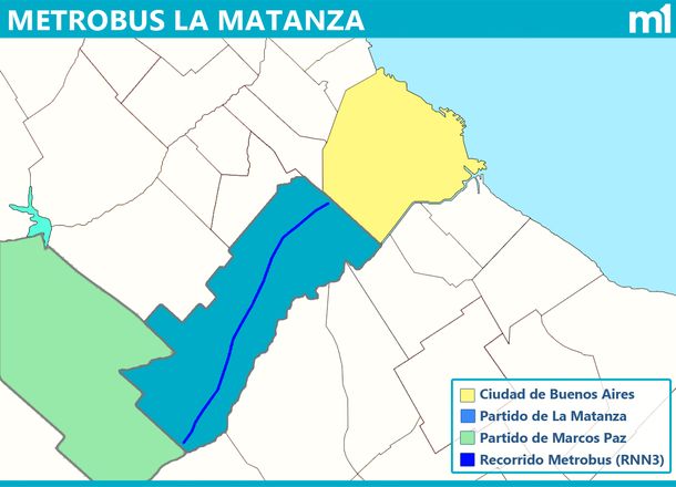 Construirán el Metrobus más grande del país en La Matanza