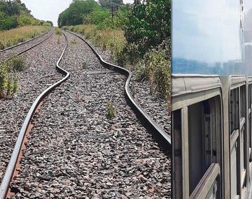 Así quedaron las vías por el intenso calor