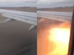 Miedo en Trelew: un avión de Aerolíneas Argentinas abortó el despegue tras un fogonazo en el motor