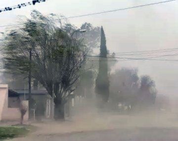 Alerta por vientos fuertes.