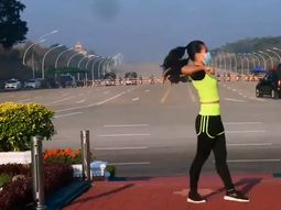 Video: grabó el golpe de Estado en Myanmar por dar una clase de gimnasia