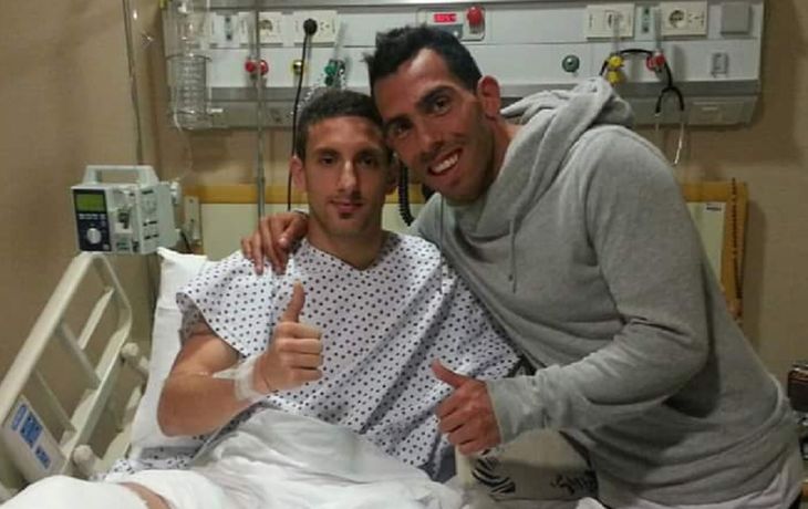 El jugador que fracturó Tevez volvió a entrenar y se refirió al Apache