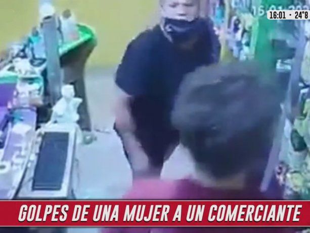 San Luis: mujer golpeó a un comerciante que maltrató a su hija