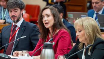 Victoria Villarruel en Madrid. Victoria Villarruel en Madrid.