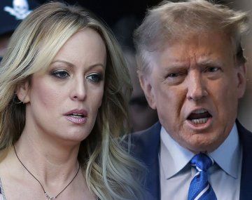 Stormy Daniels y Donald Trump.
