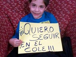 el desesperado pedido de un nene con discapacidad: quiero seguir en el cole el desesperado pedido de un nene con discapacidad: quiero seguir en el cole