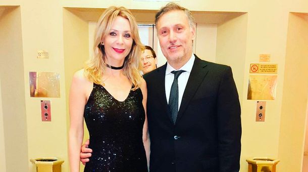 Evelyn Von Brocke junto a Juan Viaggio