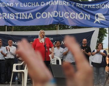 Hebe de Bonafini cerró una nueva Marcha de la Resistencia