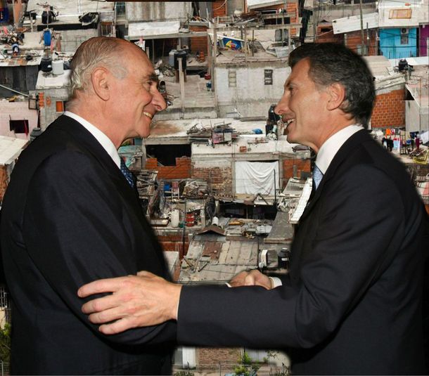 Fernando De La Rúa y Mauricio Macri