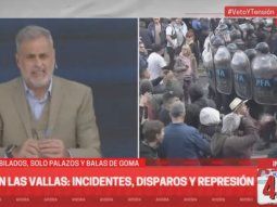Jorge Rial y C5N arrasaron en el rating durante la represión a jubilados en el Congreso