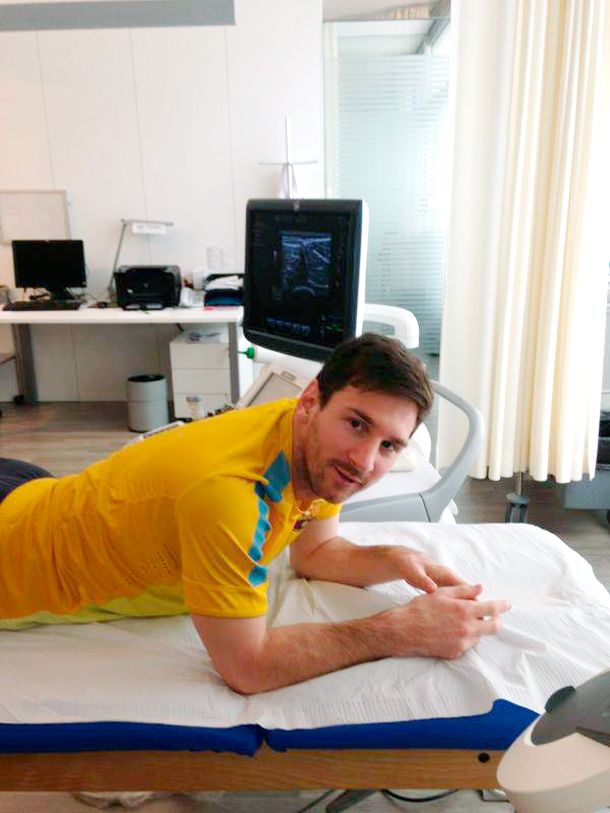 La lesión de Messi es leve y podría estar en la revancha ante el PSG