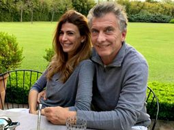 Juliana Awada y Mauricio Macri en la quinta Los Abrojos