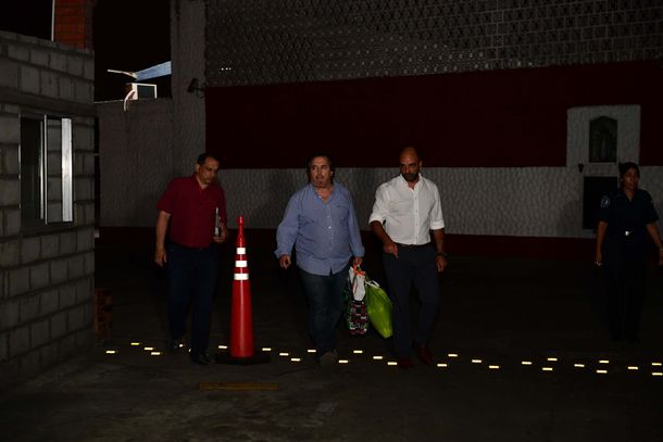 José María Núñez Carmona al salir de la sede de la Superintendencia de la Policía Federal.