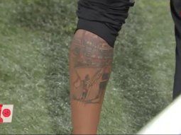 Tatuaje de Heber Leaños, jugador de Nacional Potosí 
