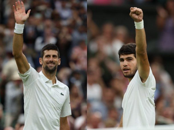 Wimbledon: Novak Djokovic y Carlos Alcaráz jugarán la final este domingo