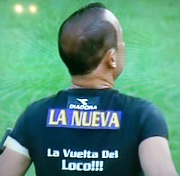 La vuelta del Loco: la insólita remera de Pablo Lunati