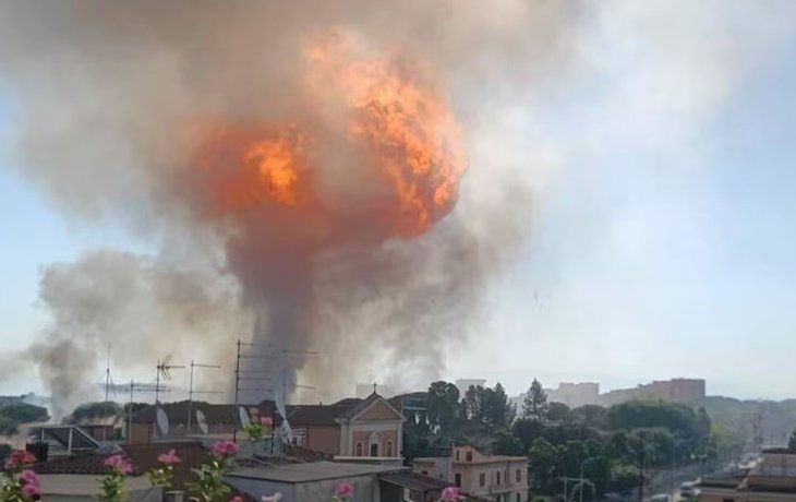 Explotó una estación de servicio en Roma: hay al menos 45 personas heridas