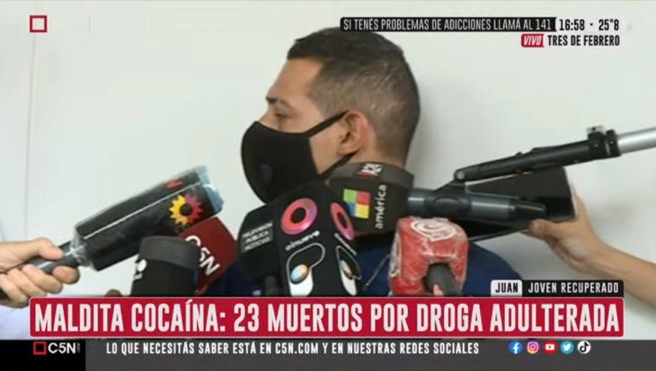 El susto me va a ayudar a recuperarme; nunca más, admitió un joven recuperado