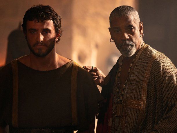 Paul Mescal & Denzel Washington en Gladiador II.