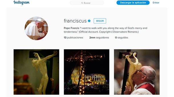 ¡Récord!: en una semana, Francisco superó los 2.000.000 de seguidores en Instagram