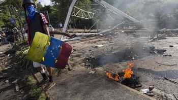 Así quedó uno de los escenarios de protesta Así quedó uno de los escenarios de protesta