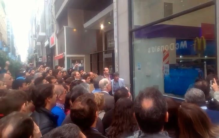 A grito pelado: así se vivió el triunfo de Del Potro en la calle Florida