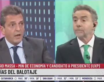 El picante cruce de Massa con un Majul que no paraba de interrumpirlo