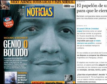 Razones de pesos en las operaciones de tapa de Perfil y Noticias