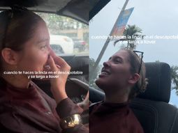 El accidentado paseo de Sofía Gonet en Miami: alquiló un descapotable y terminó empapada